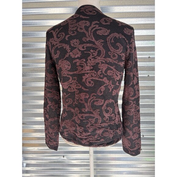 Jones New York Collection Jacquard Print 2 Piece Tank Cardigan Set S/M - Picture 3 of 11